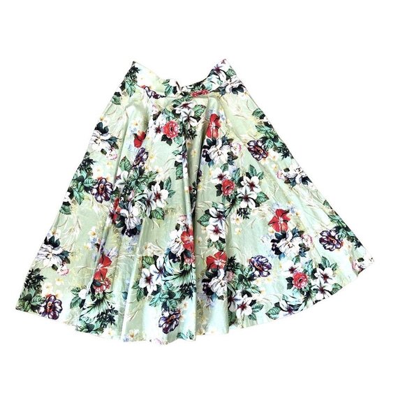 Zara Woman Tropica A-Line Circle Skirt XS - Picture 6 of 16